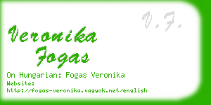 veronika fogas business card